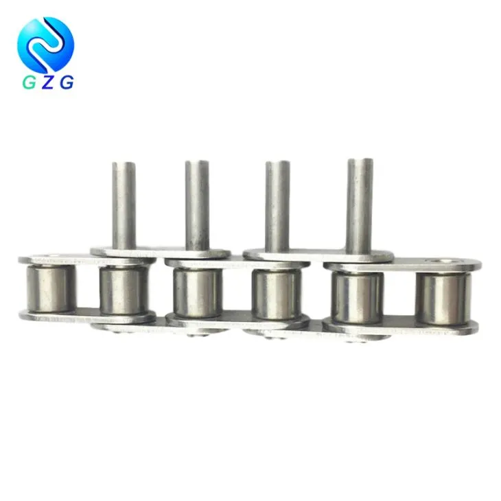 Nerūsējošā tērauda dubultā rullīšu ķēde ar pagarinātām tapām