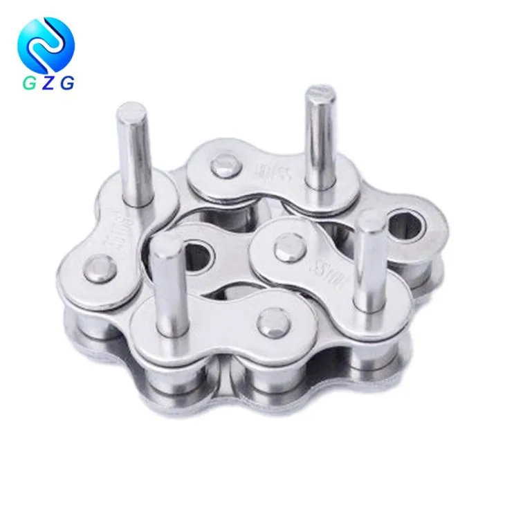 Īsa soļa konveijera ķēde ar pagarinātu tapu nerūsējošā tērauda